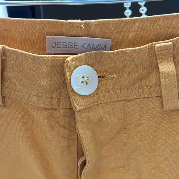Jesse Kamm Mustard Wide-Leg Pants - Picture 3 of 6